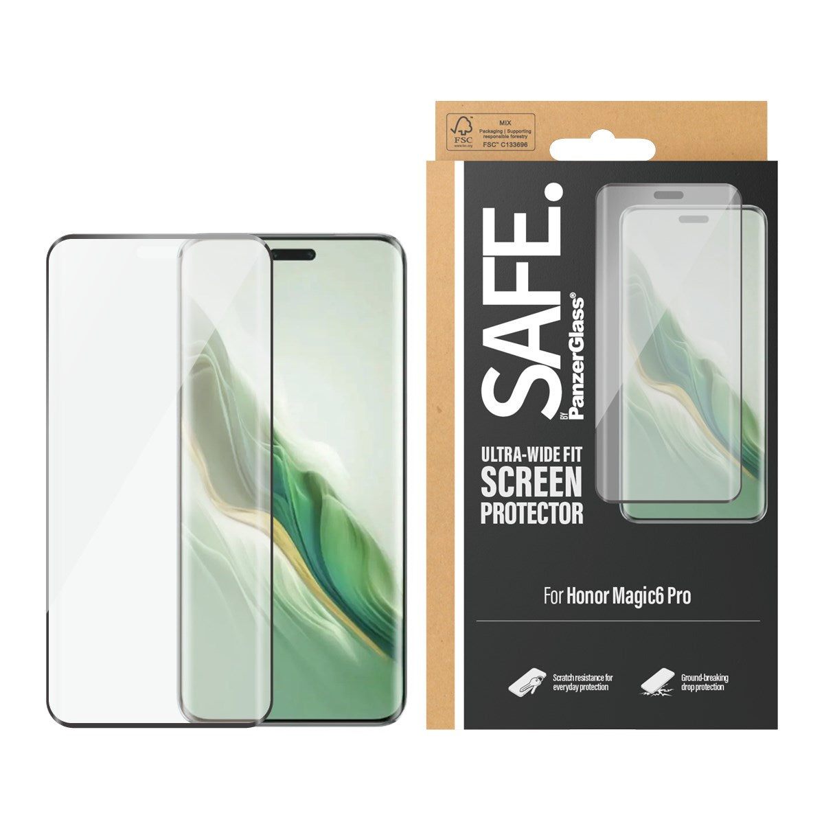 SAFE. by PanzerGlass® Screen Protector Huawei Honor Magic6 Pro | Ultra-Wide Fit