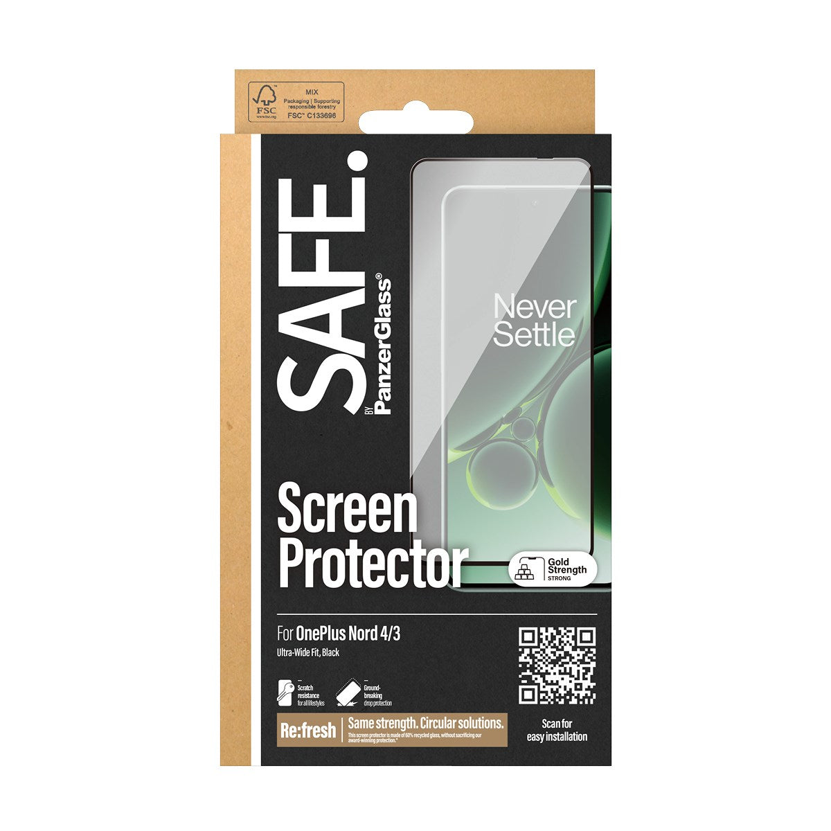 SAFE. by PanzerGlass® Screen Protector OnePlus Nord 4 | 3 | Ultra-Wide Fit