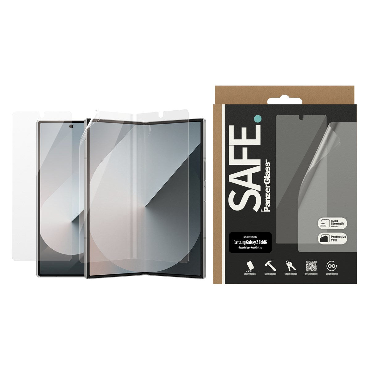 SAFE. by PanzerGlass® Screen Protector Samsung Galaxy Z Fold6 | Glass & Film