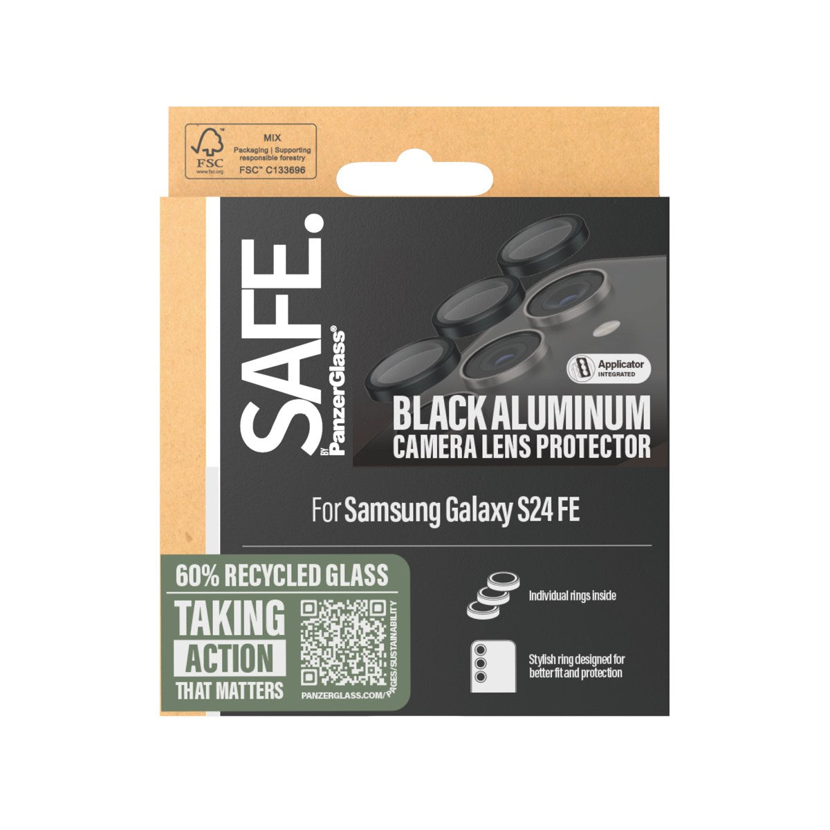 SAFE. by PanzerGlass® Camera Lens Protector Black Samsung Galaxy S24 FE