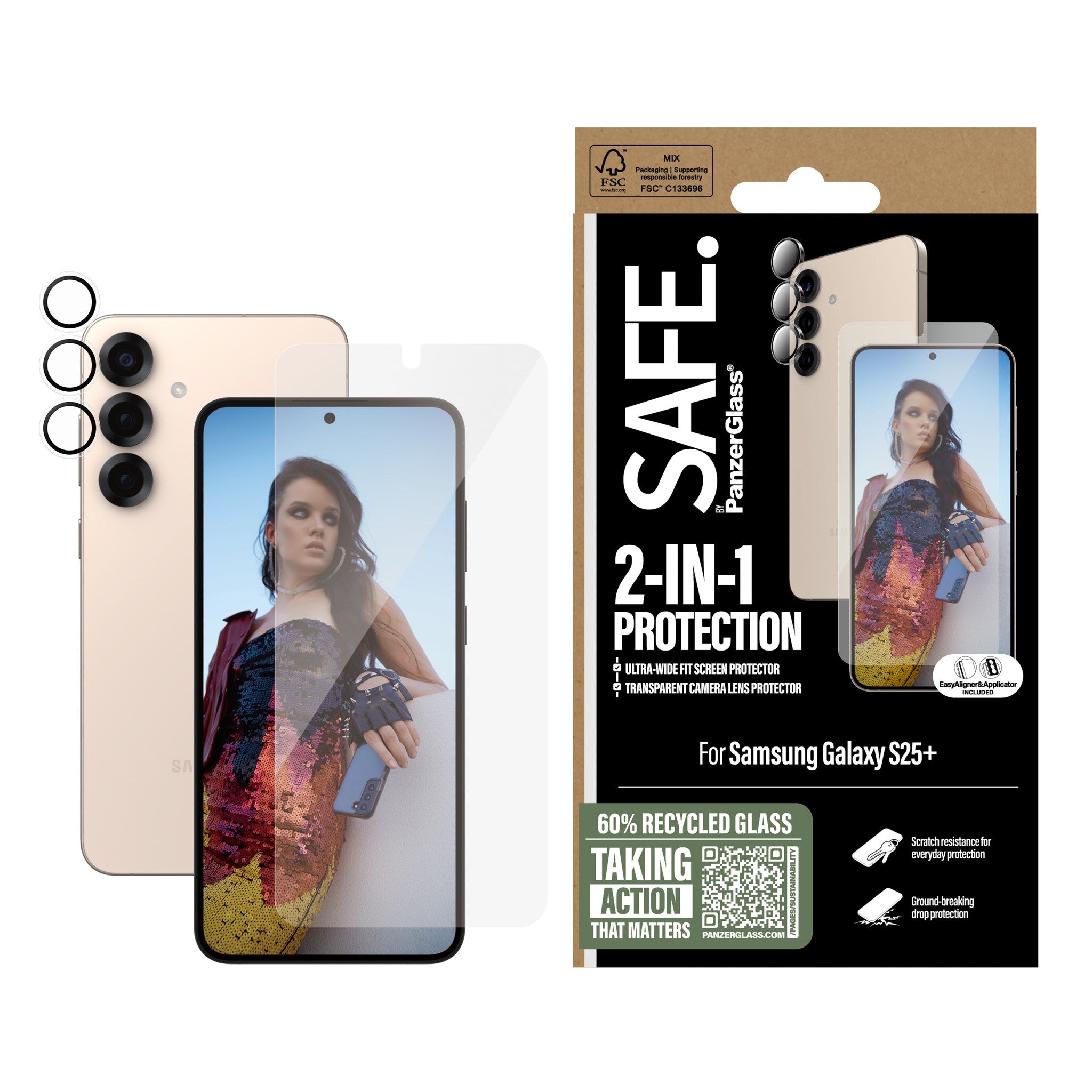 SAFE. by PanzerGlass® 2-in-1 Bundle Samsung Galaxy S25+