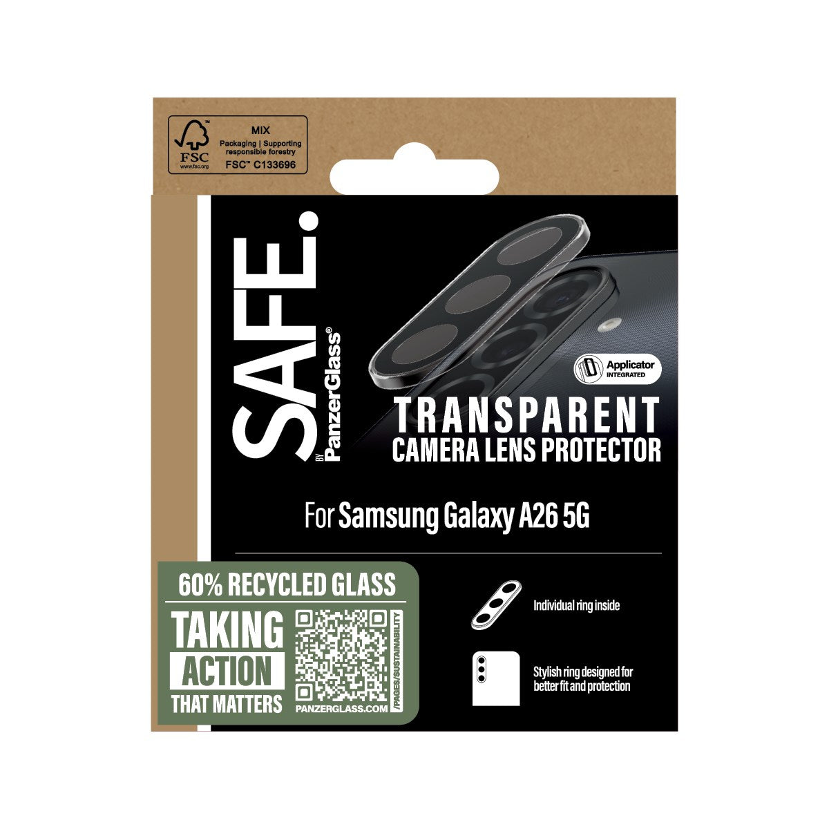 SAFE. by PanzerGlass® Camera Lens Protector Transparent Samsung Galaxy A26 5G