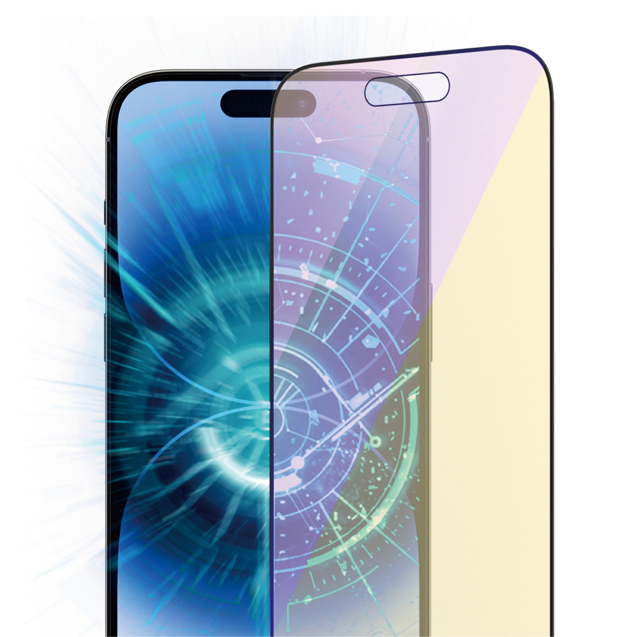 PanzerGlass® Anti-blue light Screen Protector iPhone 14 Pro | Ultra-Wide Fit w. EasyAligner