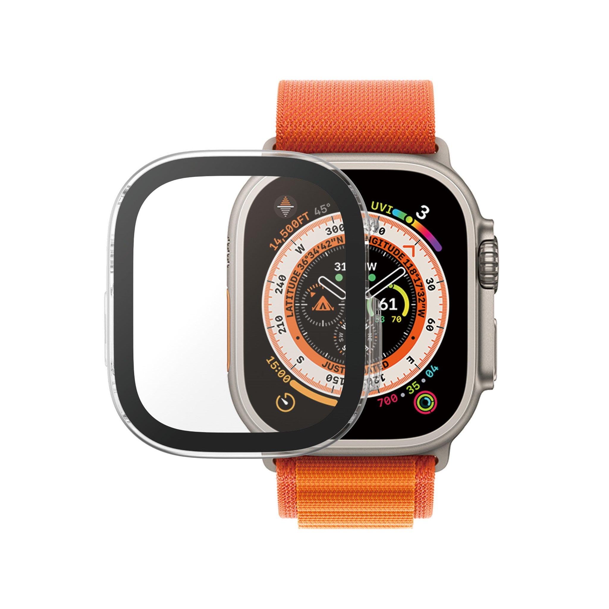 PanzerGlass® Full Body Transparent w. D3O® Apple Watch Ultra | Ultra 2 | 49mm