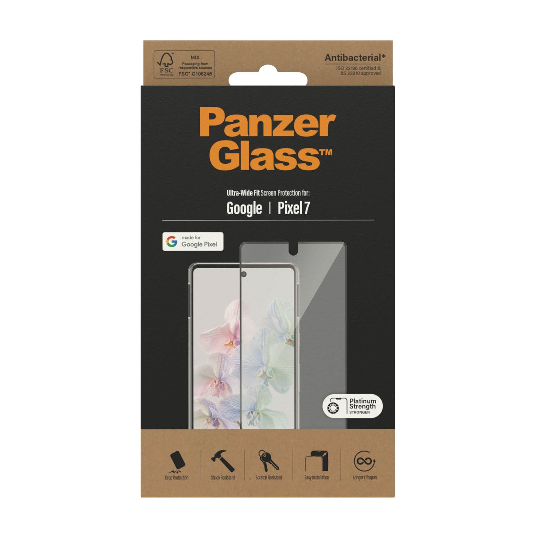 PanzerGlass® Screen Protector Google Pixel 7 | Ultra-Wide Fit