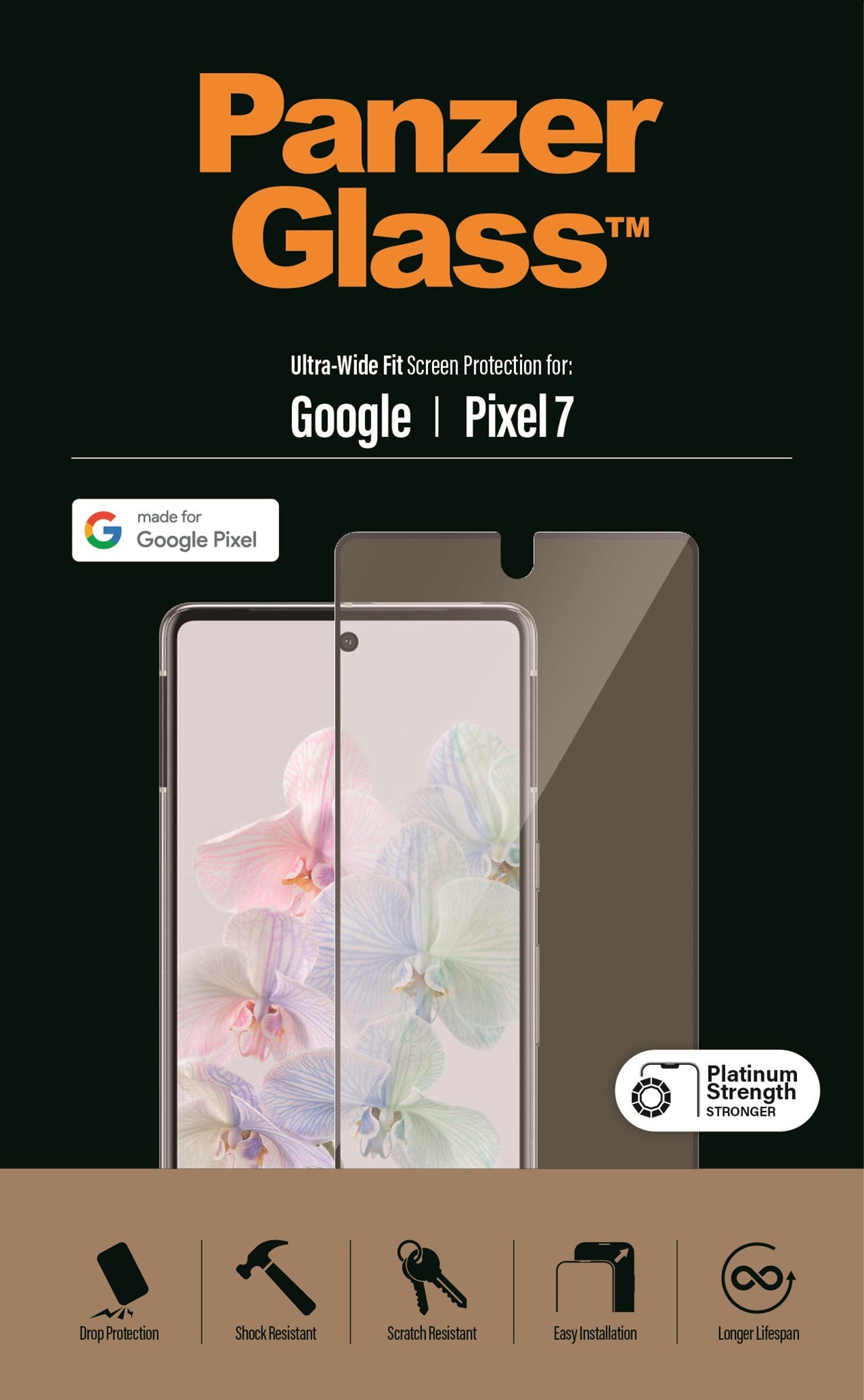 PanzerGlass® Screen Protector Google Pixel 7 | Ultra-Wide Fit