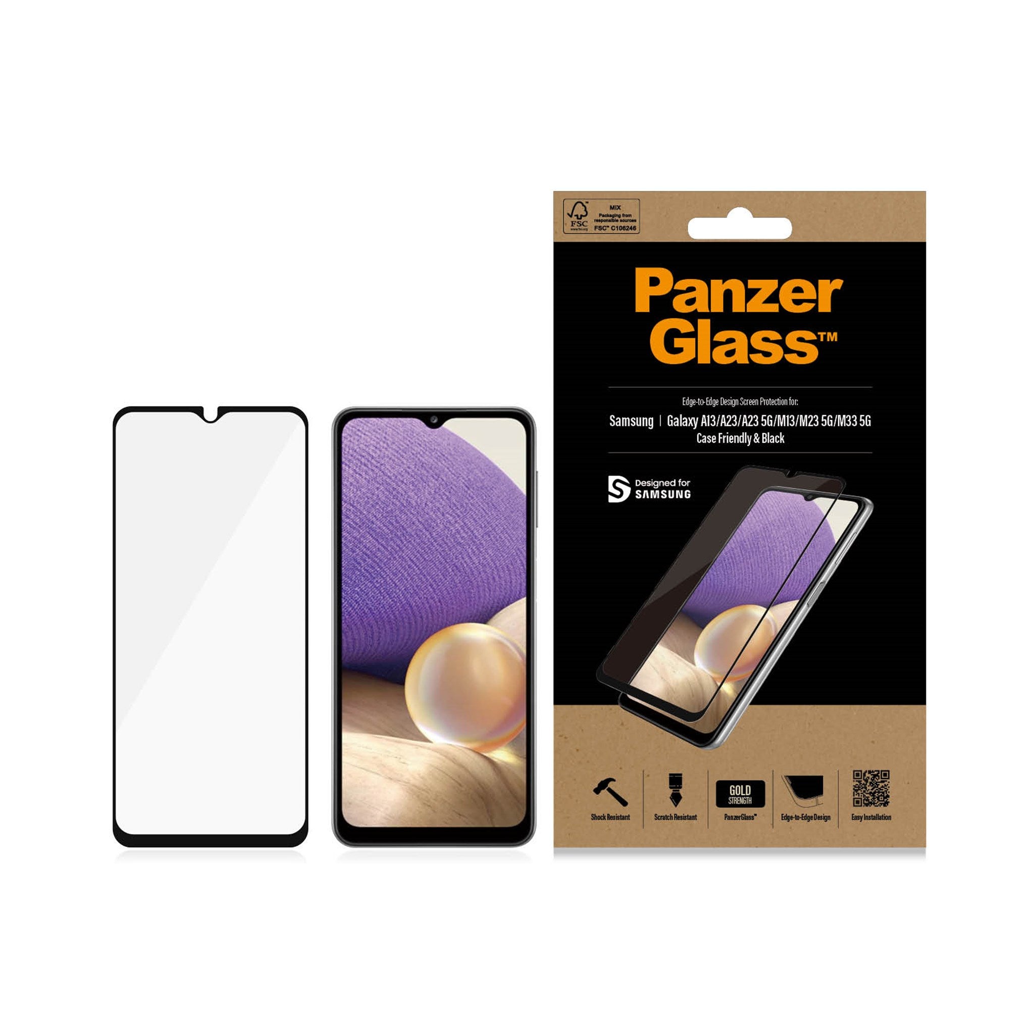 PanzerGlass® Screen Protector Samsung Galaxy A13 | A23 | A23 5G | M13 | M23 5G | M33 5G 3