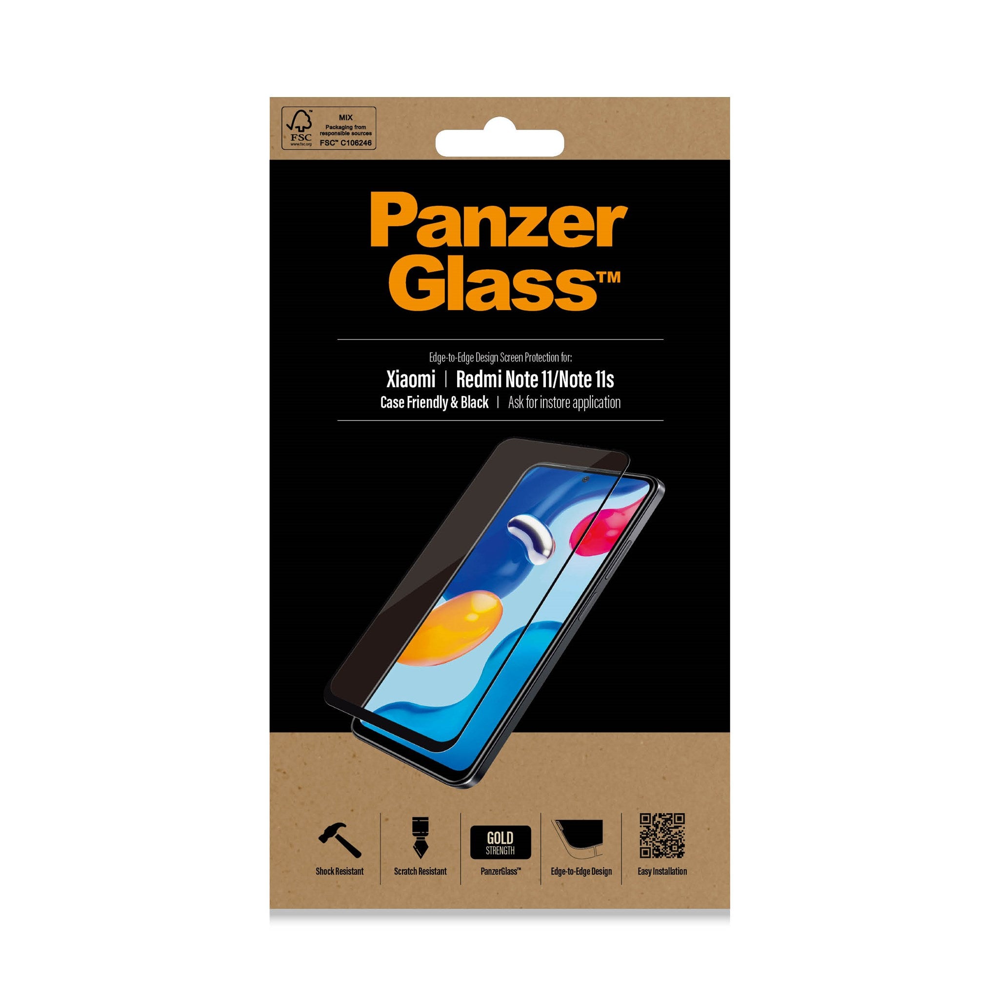 PanzerGlass® Screen Protector Xiaomi Redmi Note 12S | 11 | 11S 2