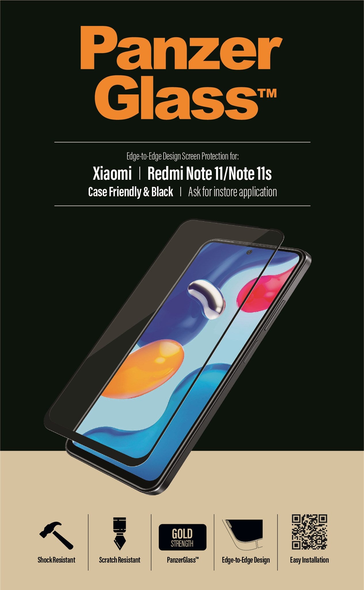 PanzerGlass® Screen Protector Xiaomi Redmi Note 12S | 11 | 11S 9
