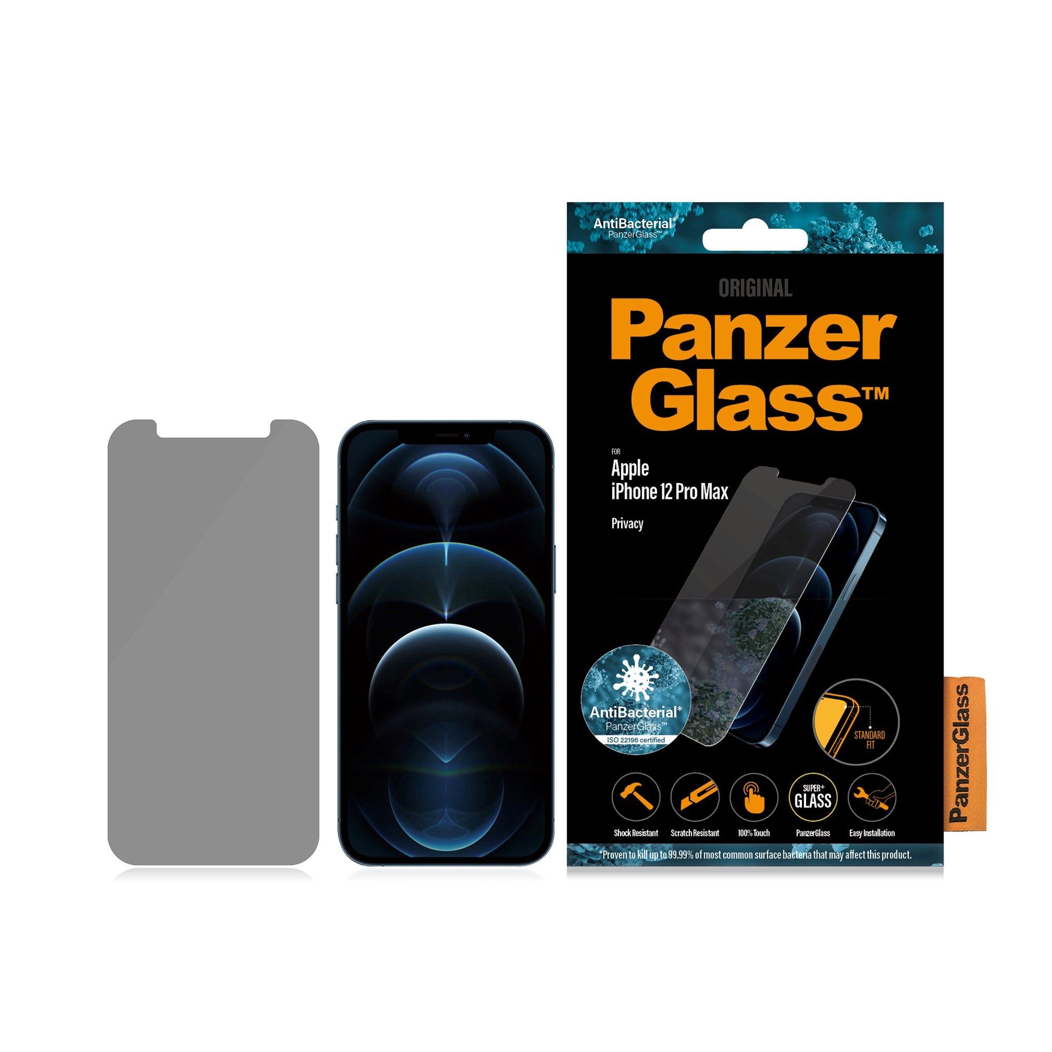 PanzerGlass® Privacy Screen Protector iPhone 12 Pro Max | Standard Fit