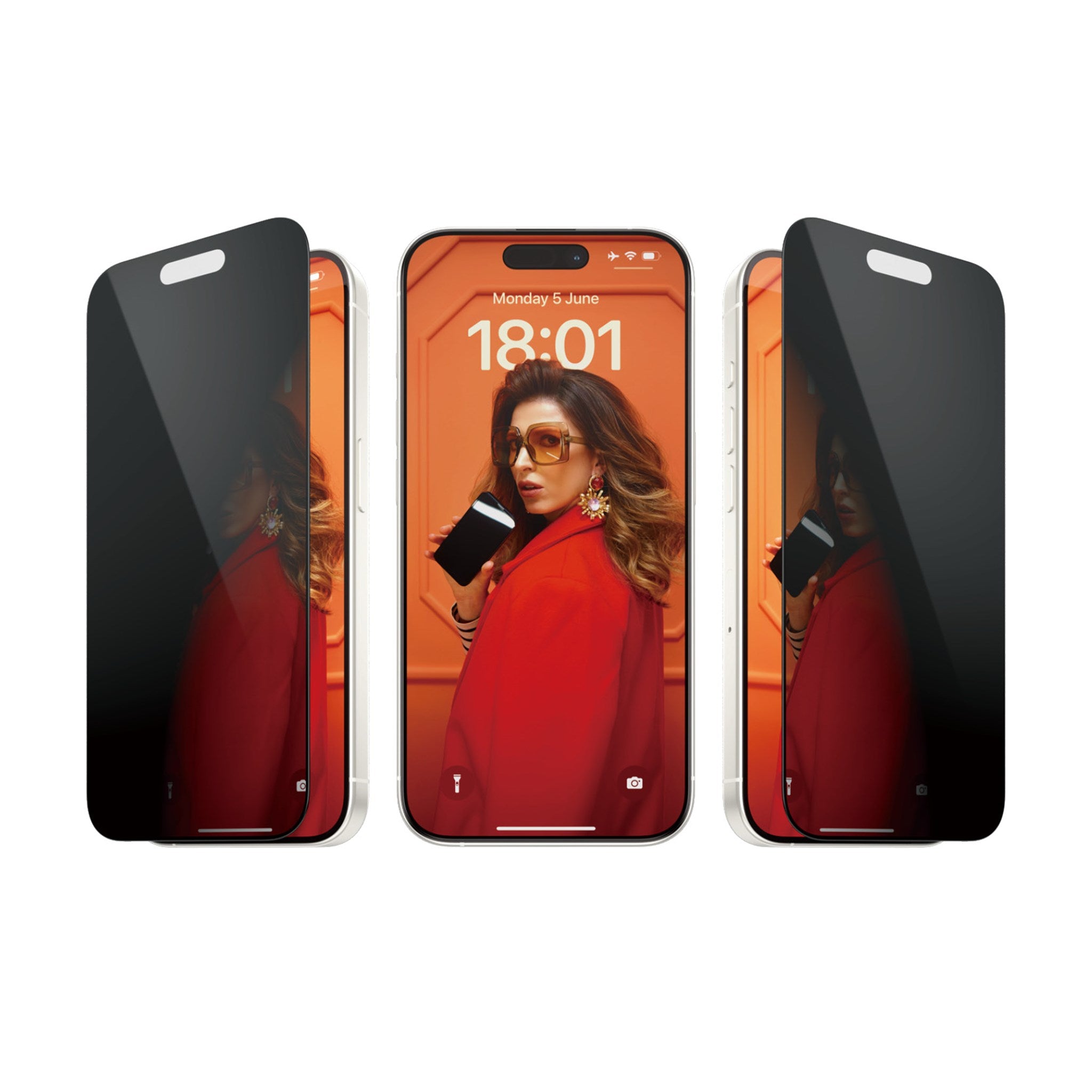 PanzerGlass® Privacy Screen Protector iPhone 15 Pro | Ultra-Wide Fit w. EasyAligner